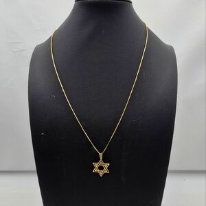14k Star Of David Necklace